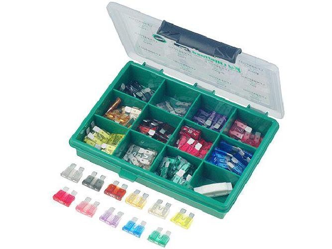 Fusibles de rechange calibrés 1A à 30A en coffret de 100 pièces pour circuits automobiles