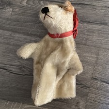 Vintage Steiff Mohair Fox Terrier Hand Puppet No Tag