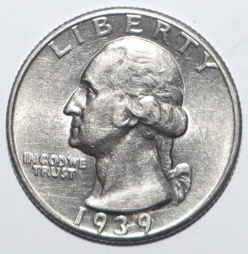 1939 Washington Quarter AU (T215)