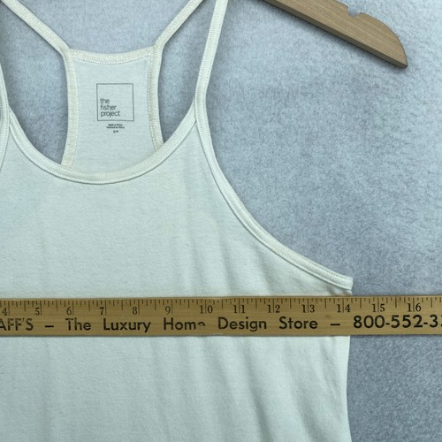THE FISHER PROJECT EILEEN FISHER Tank Top S Baumwolle Racerback Neckholder Off White - Bild 8 von 13