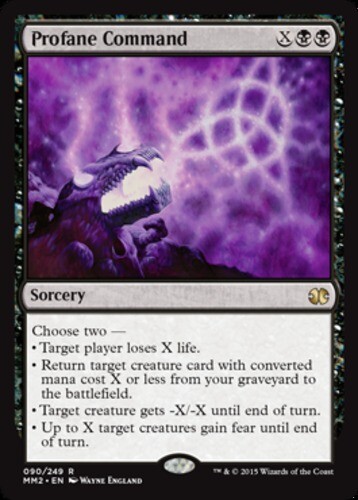 MTG Profane Command - Foil, Light Play, English Modern Masters 2015
