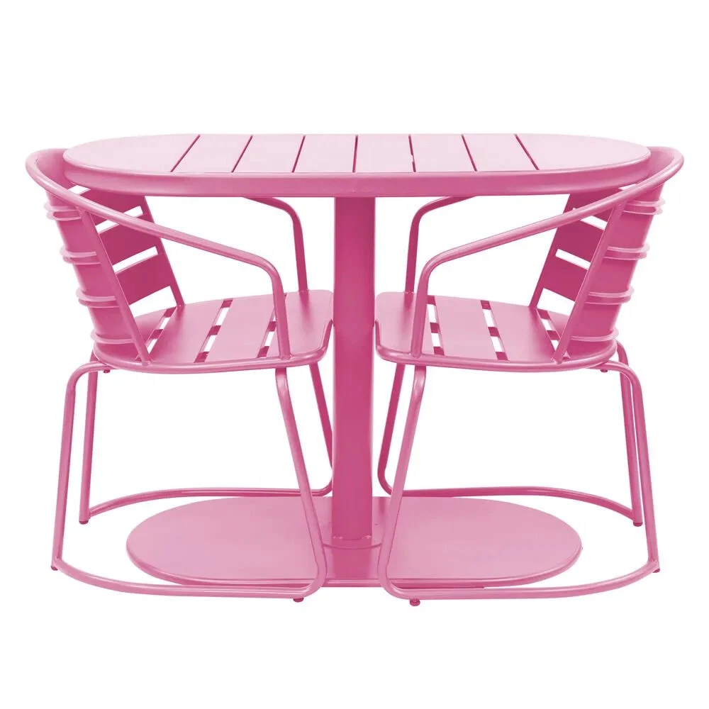 Pink outdoor bistro sale set