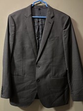 J Crew Ludlow x Loro Piana Mens Blazer 40R Wool Jacket Slim Fit Charcoal Gray