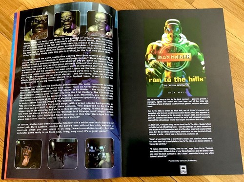 Libro del programa de conciertos de la gira mundial virtual Iron Maiden con inserto de Japón vendedor de EE. UU. - Imagen 5 de 17