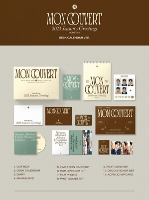 カレンダー・スケジュール Monsta x MONSTA X - 2023 SEASONS GREETINGS : MON COUVERT (DESK CALENDAR ver