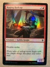 MTG 1x FOIL Raging Redcap Throne of Eldraine Pauper Magic the Gathering x1 NM