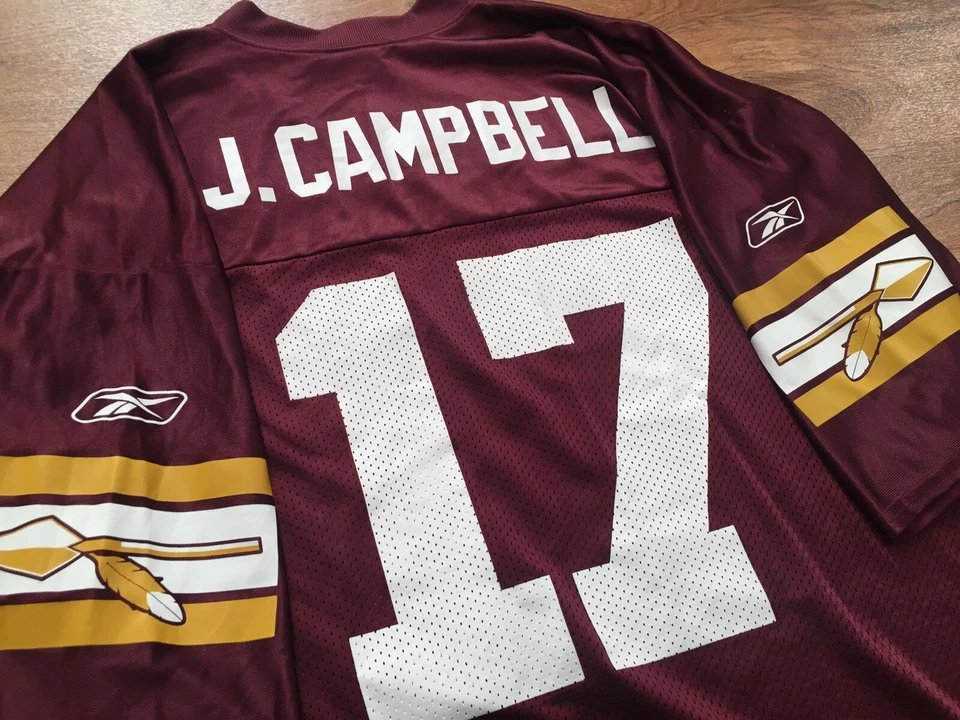 Camiseta De Colección Washington Redskins Commanders Jason Campbell Talla XL 75 Aniversario Foto 2 de 4