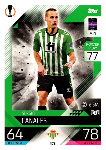 2022-23 Topps Match Attax Uefa Club Competitions Sergio Canales #275