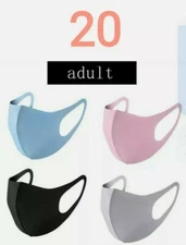 20 Pack Mix Unisex Face Mask Reusable Washable Cover Masks Fashion Cloth UNISEX