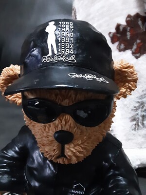 Dale Earnhardt memorial Teddy Bear resin figurine sunglasses hat #3 car  racing