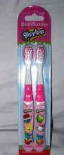 Shopkins Bright Smile Oral Hygiene Dual Toothbrush Set-Shopkins two Toothbrushes