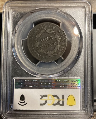 1823/2 large cent PCGS F-12 - Picture 3 of 4