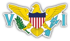 Virgin Islands Coat Of Arms Car Bumper Sticker Decal