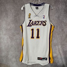 2004 Nike Authentic Los Angeles Lakers Karl Malone 11 NBA Finals Jersey Men 44 L