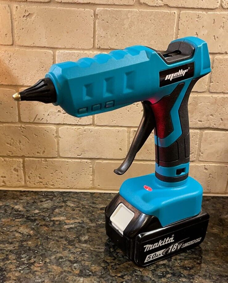 Mellif Cordless Hot Glue Gun For Milwaukee 18V Battery Handheld
