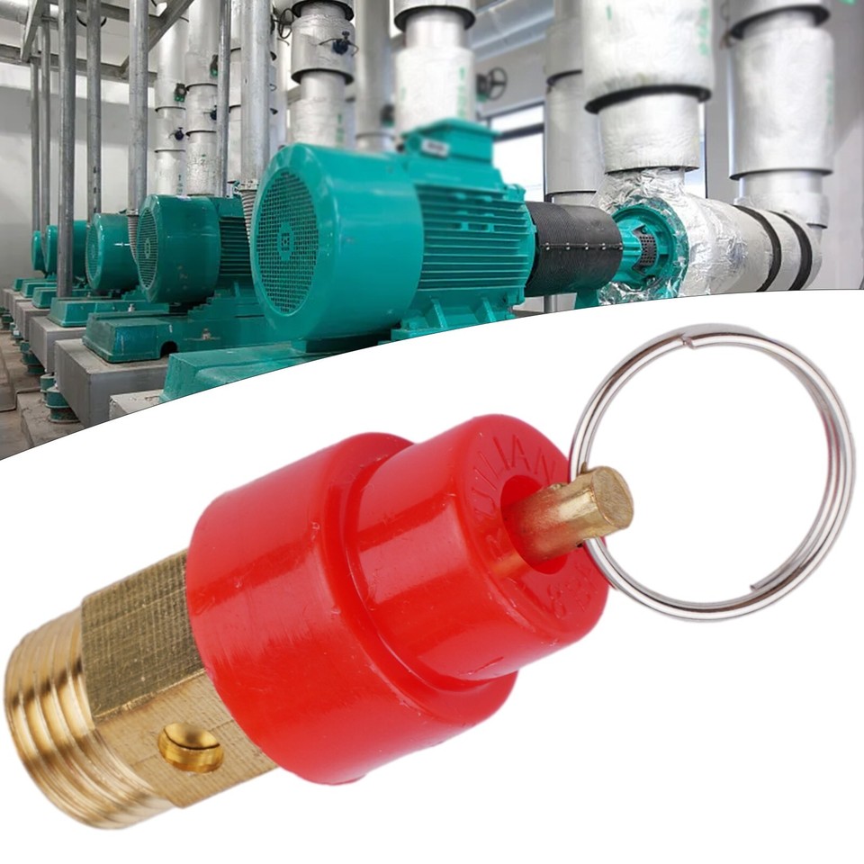Air Compressor Safety Overpressure Valve Thick Brass Material BlowOff