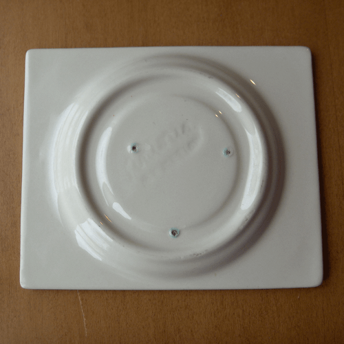 Metlox RARE Pintoria square saucer set~Prouty dinnerware~1930s~multicolors-NR - Picture 11 of 11