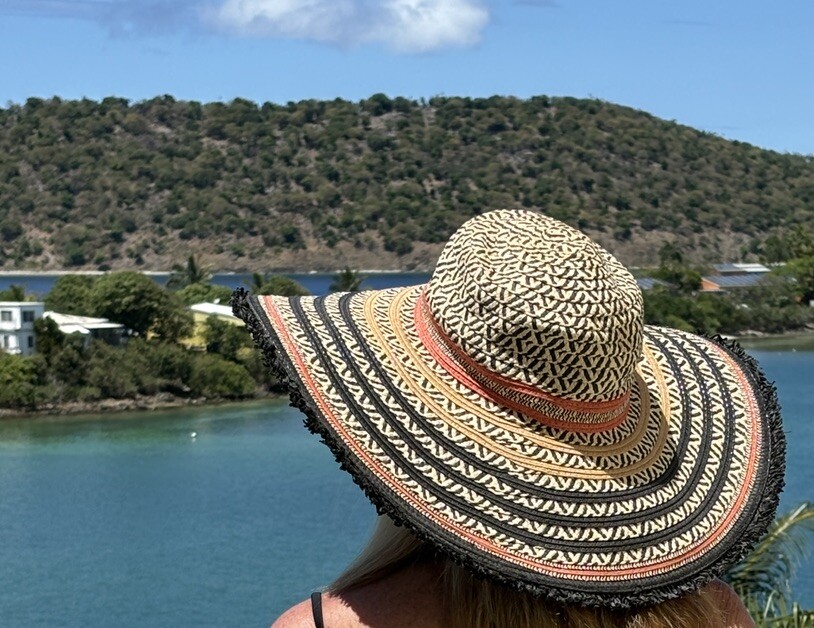 Raffia Woven Sun Hat Large ALDO M/L Tan Black Orange St  display picture 1