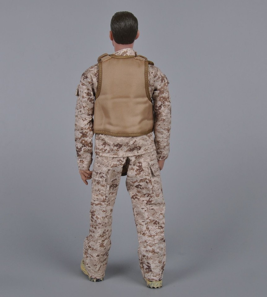 1/6 Scale Military Figure Soldier Model Set Head Body Clothes Weapon 12 ...