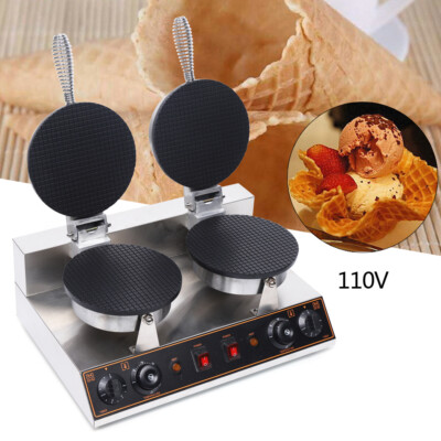 Ice Cream Cone Baker Waffle Maker Machine Non-Stick DIY Egg Roll Maker Machine
