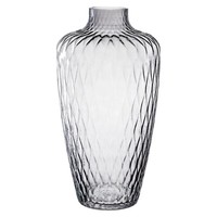 Leonardo Giulia Vase Blumenvase Dekovase Kalk-Natron-Glas Grau-Transparent H39Cm