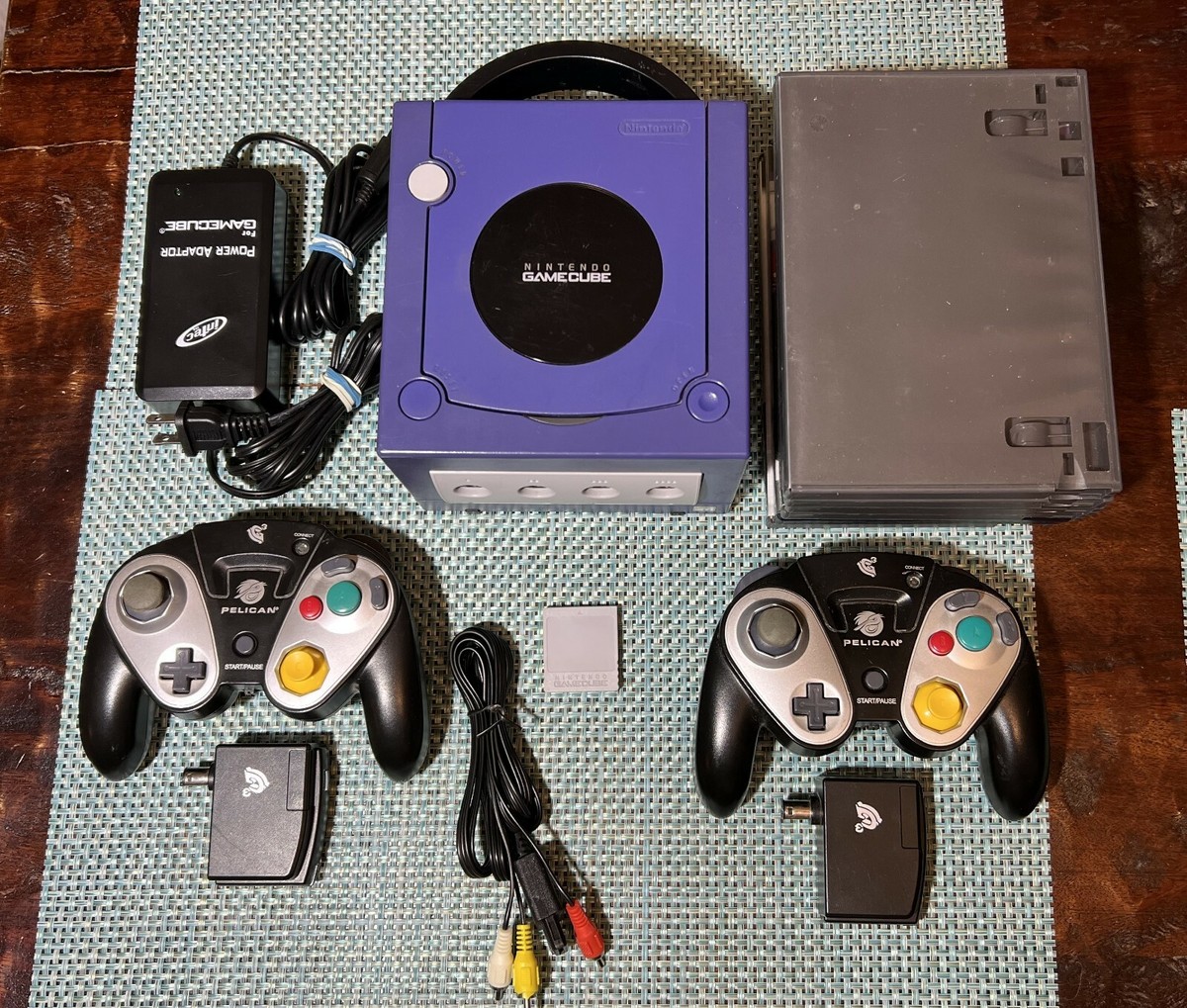 Nintendo GameCube Purple Console + Wireless Pelican
