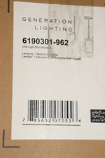 Generation Lighting Sea Gull Zire 1 Light Pendant Brushed Nickel 6190301-962