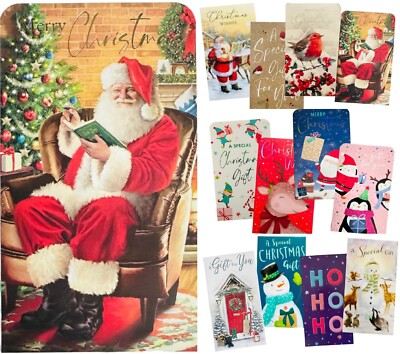 8 süße Weihnachtsgeldbörsen mit Umschlägen verschiedene Designs Neuheit Geschenkkarte