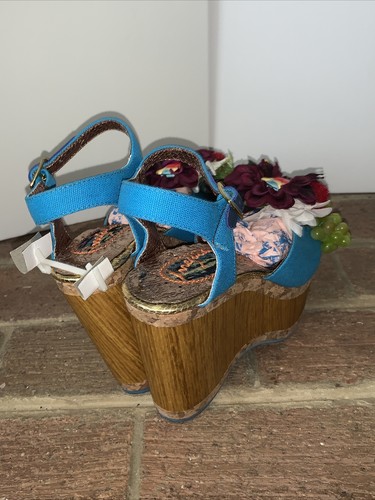 IRREGULAR CHOICE Grapes French Vila Cabernet Pinot Grigio High Heels 7.5 ❤️tb - Picture 9 of 12