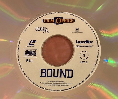 BOUND 1996 PAL VERSION FRANÇAISE TRÈS BON ÉTAT LASER DISC LASERDISC - Photo 2/8