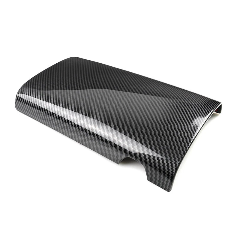 Cubierta de caja de reposabrazos central con textura de carbono para Mercedes Benz Clase S W222 2014-2019 Foto 3 de 4