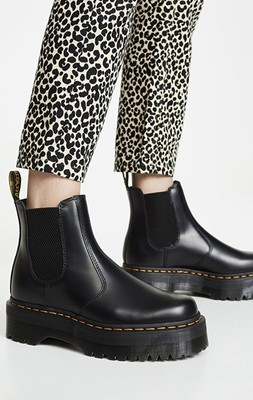 Dr. Martens 2976 Quad Platform Chelsea Boot Black SZ- 42 .EU / 10 .US  Women's | eBay