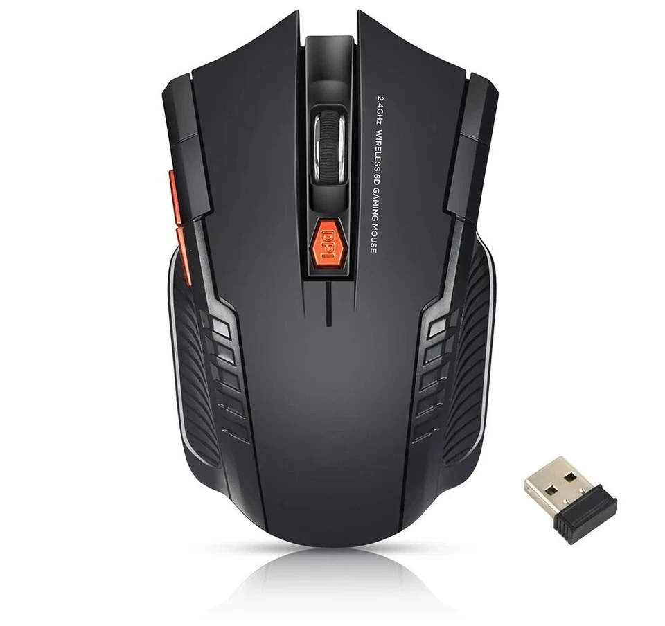 2.4GHz Wireless Optical Mice Gaming with USB Receiver Gamer 6D Wireless Mouse - Image 2 of 4