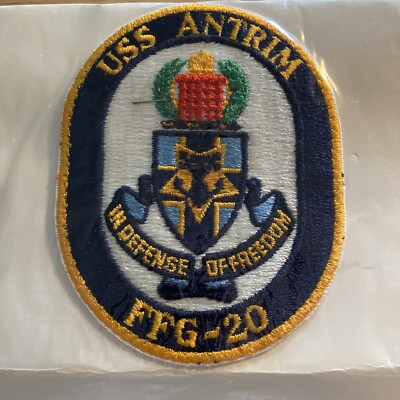 USS Antrim FFG-20 Patch In Defense of Freedom NEW