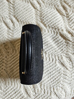 KATE SPADE DARCY TOP HANDLE BLACK GLITTER MICRO SATCHEL