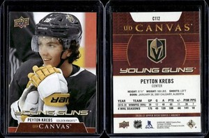 2020-21 Upper Deck Series 1 Young Guns Canvas #C112 Peyton Krebs Rookie RC