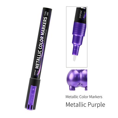 DSPIAE: Super Metallic Markers - 0.5/2mm Dual Tip - Paint Marker - MKA : MKS