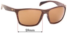 Lentes de repuesto para gafas de sol SFx para Maui Jim MJ804 Makoa - 59 mm de ancho