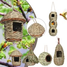 Bird Nest Breeding Box House Bed Cage Hut Cave Canary Finch Budgie Parrot AU