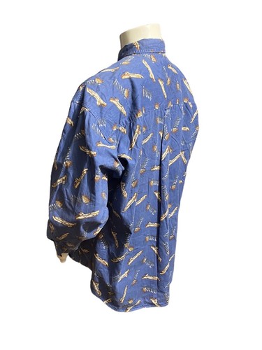 Vintage Ralph Lauren Chaps Men’s Shirt Size Adult XXL 2XL Sail Boat Button Down - Picture 12 of 16