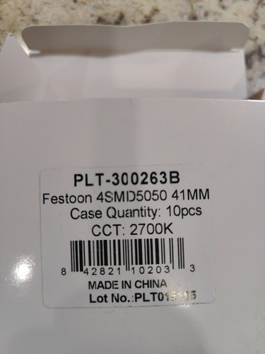 LED Festoon Bulb - 12 Volt DC Only Pack of 10 - Picture 2 of 2