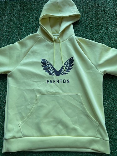 Everton FC 2024 Castore Yellow Hoodie Jumper | Ladies Size 14 Football Kit - Picture 3 of 7