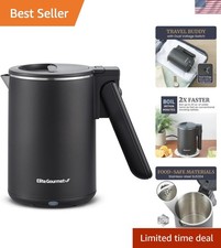 Stainless Steel 0.6L Cool-Touch Electric Kettle - Auto Shut-Off & Safe Design