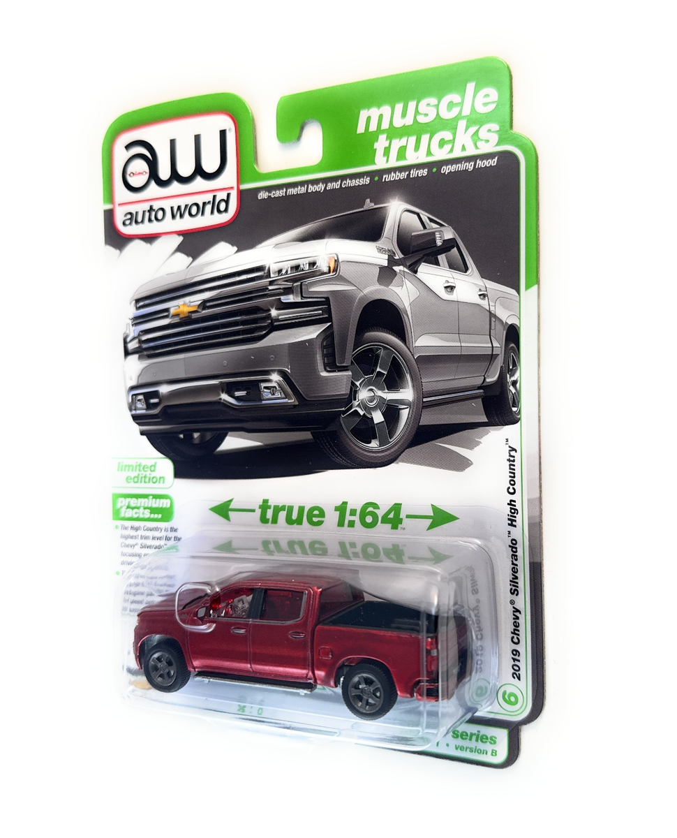 ultra red chase 2019 Chevrolet Silverado High Country 1:64 Auto