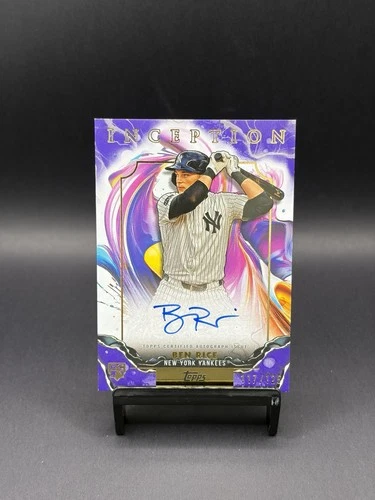 2025 Topps Inception Ben Rice RC Rookie & Emerging Stars Auto Purple /125 NYY
