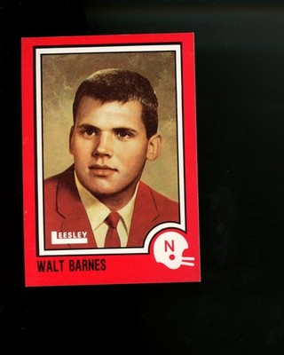 1989 Leesley Pizza Hut Nebraska Cornhusker 100 #62 Walt Barnes