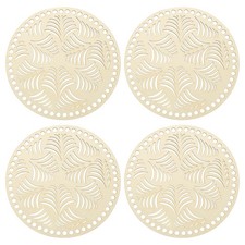 4Pcs Wooden Crochet Bag Base, 7.9" Wooden Basket Bottom, Wood Color  LT01407 