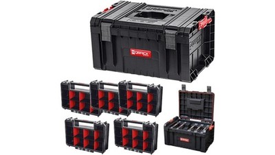 5901238255987 Skrzynka narzędziowa PRO TOOLBOX + 5 x Organizer TWO MULTI 257x181