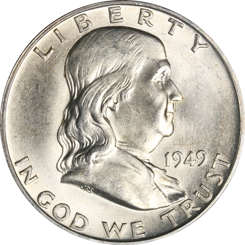 1949-D Franklin Half Dollar — photo from the most recent tracked eBay sale