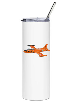 Aermacchi MB-326 Stainless Steel Water Tumbler with straw - 20oz.
